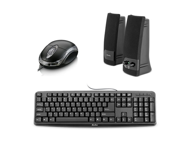 KIT 3 EN 1 KTMP-100: TECLADO + MOUSE + PARLANTES