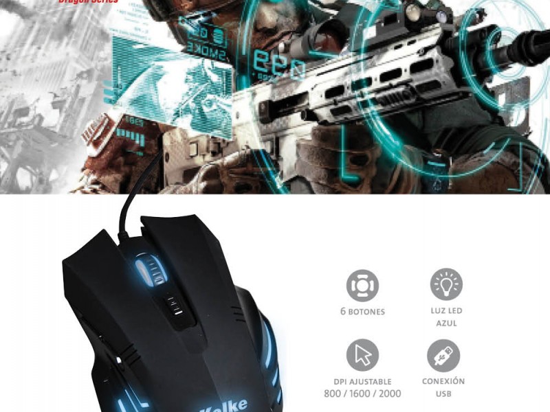 MOUSE GAMER ZETTA KGM- 256