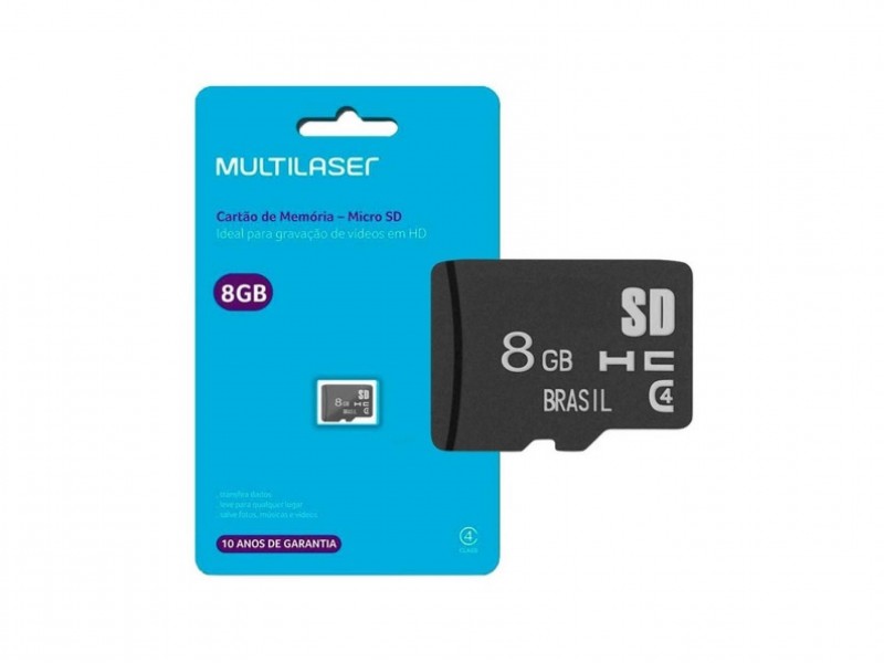 Tarjeta micro SD Multilaser 8GB