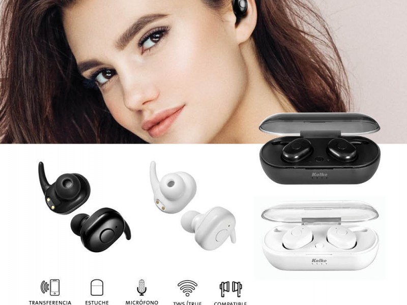 AURICULAR INALÁMBRICO TWS KAB-410 NEGRO 