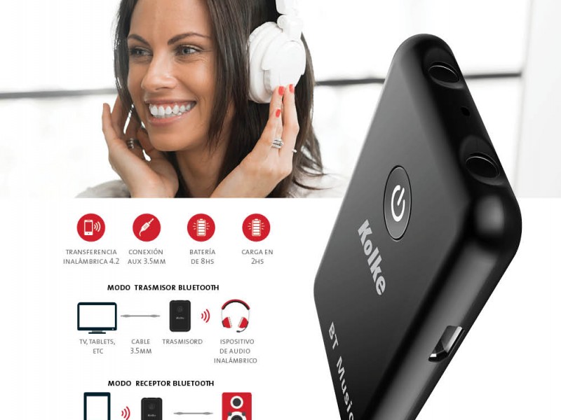 EMISOR/ RECEPTOR BLUETOOTH 2 EN 1 KCA-311