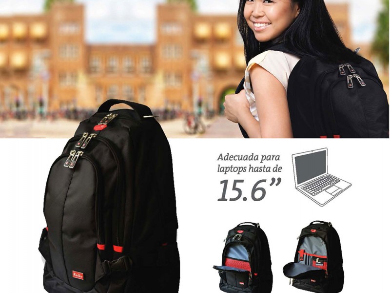 MOCHILA TOTAL COMFORT KAM-103 NEGRA